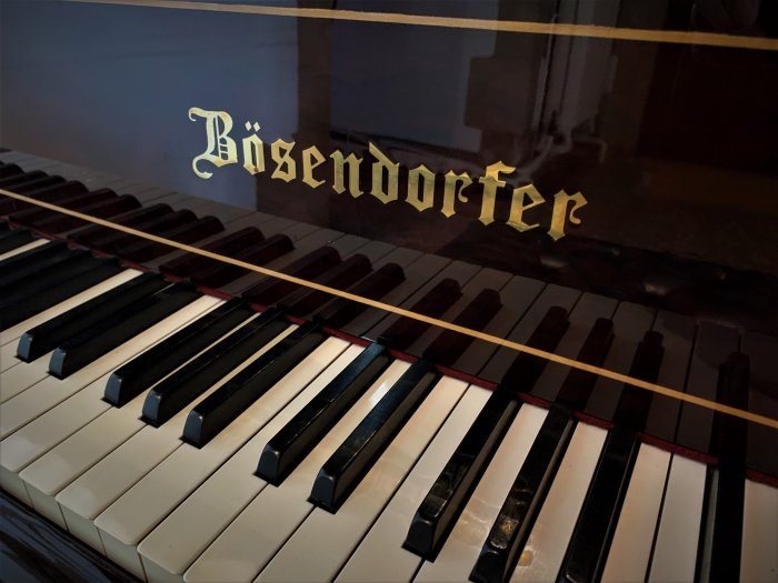 Bosendorfer Imperial grand Piano in dark walnut – Gallery image – Roberts Pianos Oxford