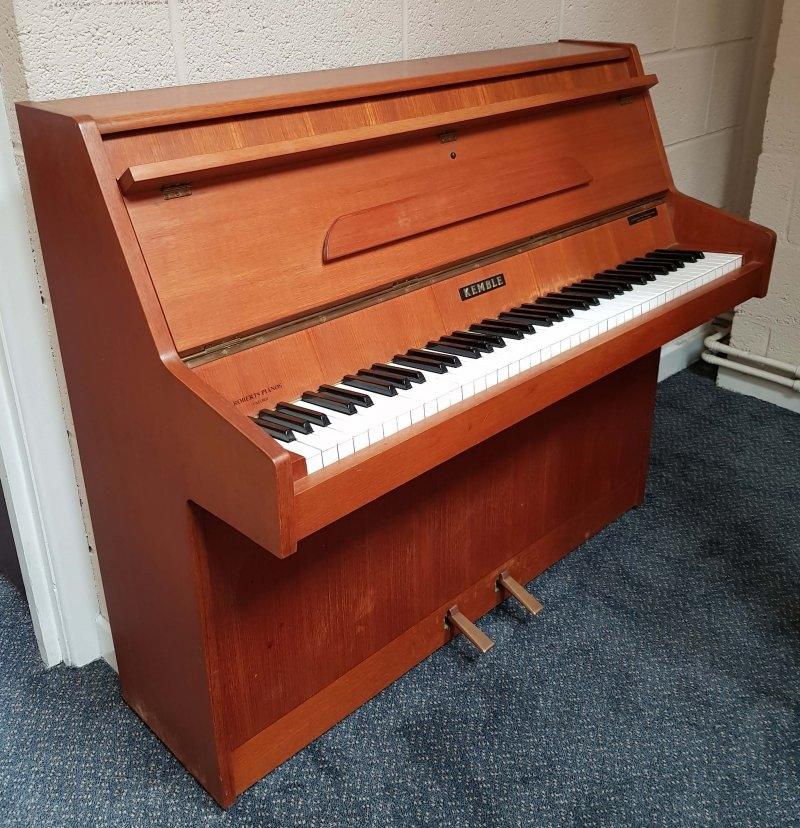 Kemble upright Piano in teak/walnut – Featured image – Roberts Pianos Oxford