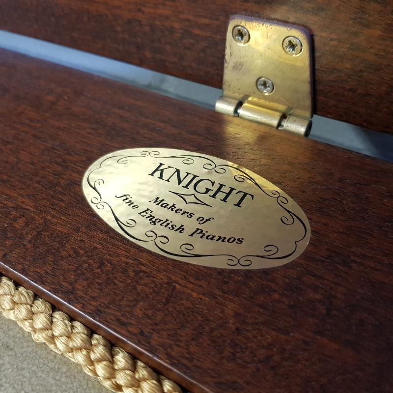 Knight K46 upright Piano in Mahogany – Gallery image – Roberts Pianos Oxford