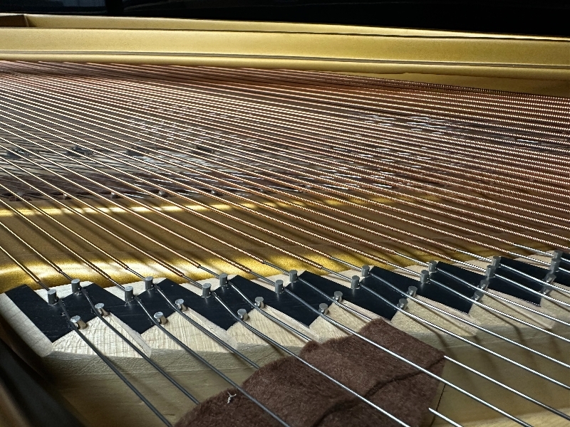 Grotrian Steinweg model 220 grand Piano in black – Gallery image – Roberts Pianos Oxford