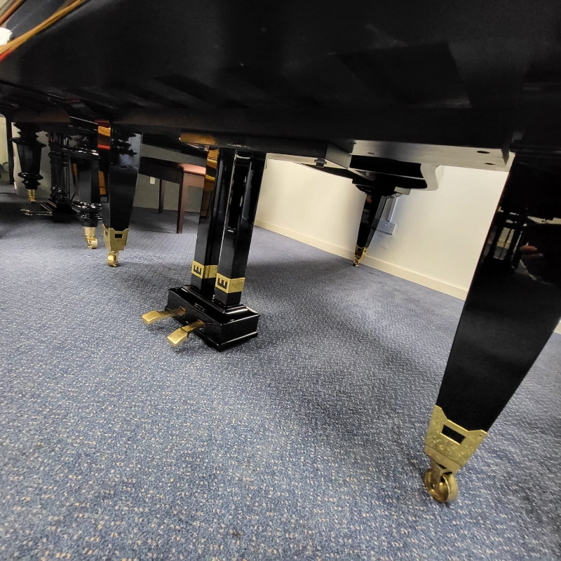Grotrian Steinweg model 220 grand Piano in black – Gallery image – Roberts Pianos Oxford