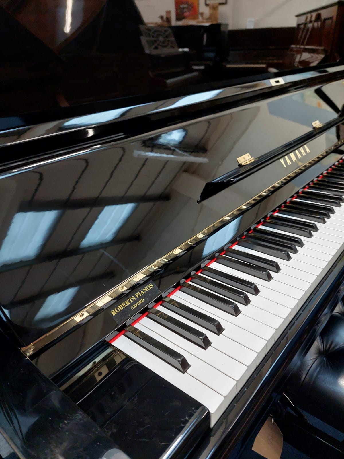Yamaha U3H upright Piano in Black – Gallery image – Roberts Pianos Oxford
