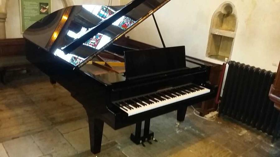 Grotrian Steinweg 275 grand Piano in black – Gallery image – Roberts Pianos Oxford