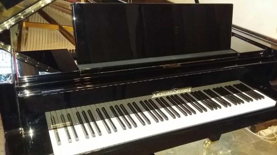 Grotrian Steinweg 275 grand Piano in black – Gallery image – Roberts Pianos Oxford