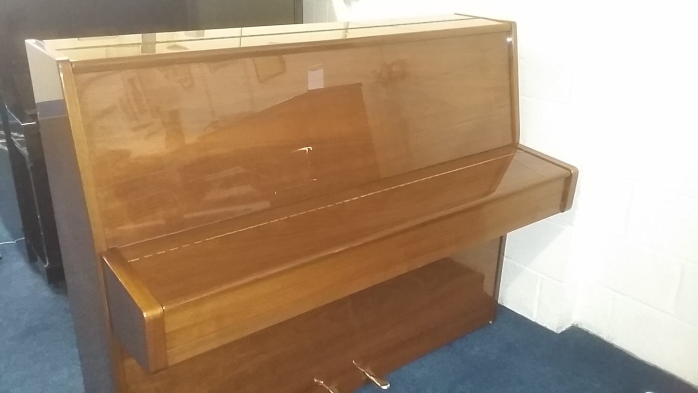 Bosendorfer upright Piano in Bright Walnut – Featured image – Roberts Pianos Oxford