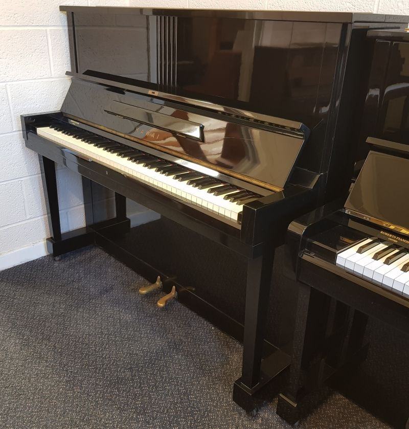 Kawai K8 upright Piano in Bright black – Featured image – Roberts Pianos Oxford