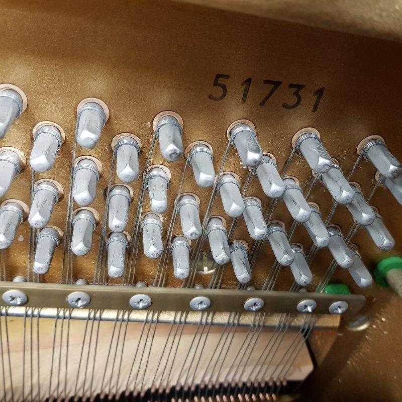 Knight K20 upright Piano in dark mahogany – Gallery image – Roberts Pianos Oxford