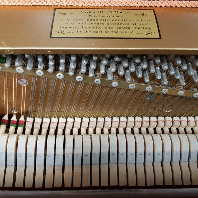 Knight K20 upright Piano in dark mahogany – Gallery image – Roberts Pianos Oxford