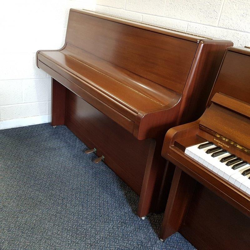 Welmar A2 upright Piano in matt mahogany – Gallery image – Roberts Pianos Oxford