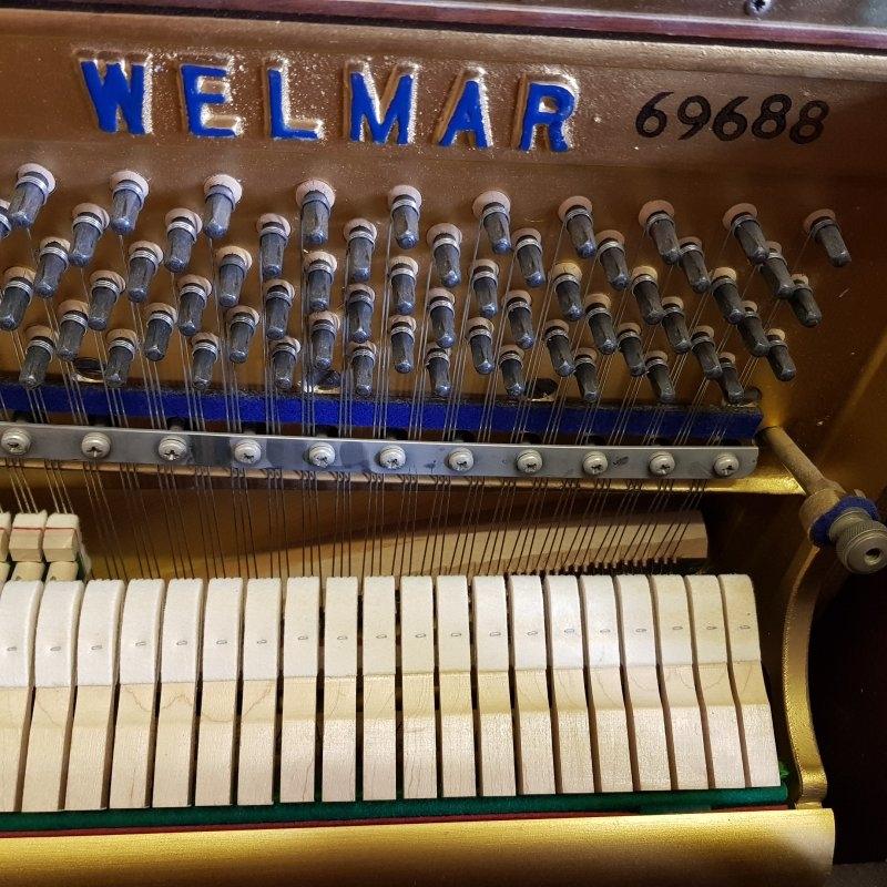 Welmar A2 upright Piano in matt mahogany – Gallery image – Roberts Pianos Oxford