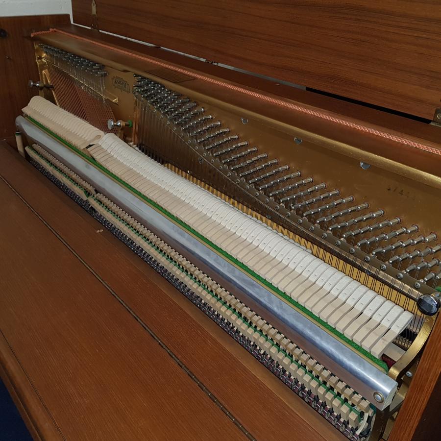 Knight K10 upright Piano in teak – Gallery image – Roberts Pianos Oxford