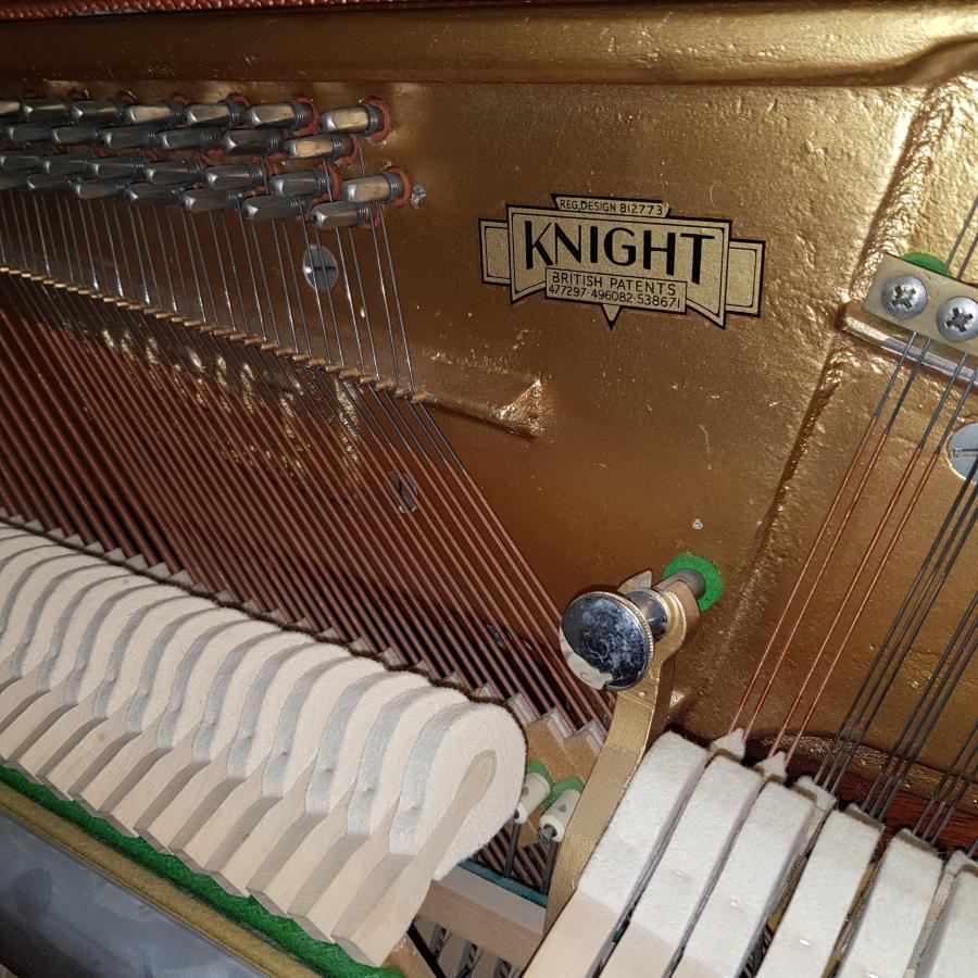 Knight K10 upright Piano in teak – Gallery image – Roberts Pianos Oxford