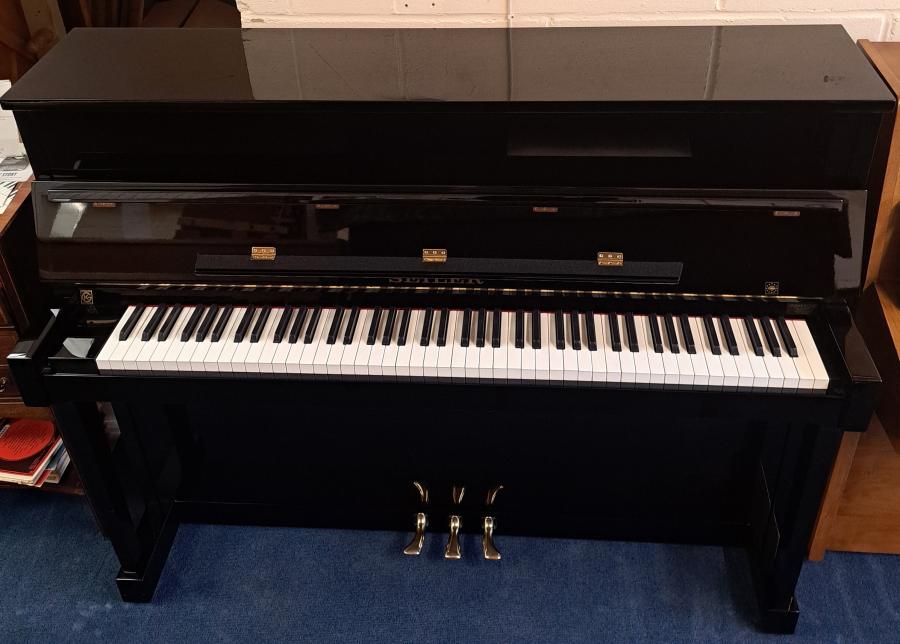 Seiler 116 upright Piano in black – Featured image – Roberts Pianos Oxford