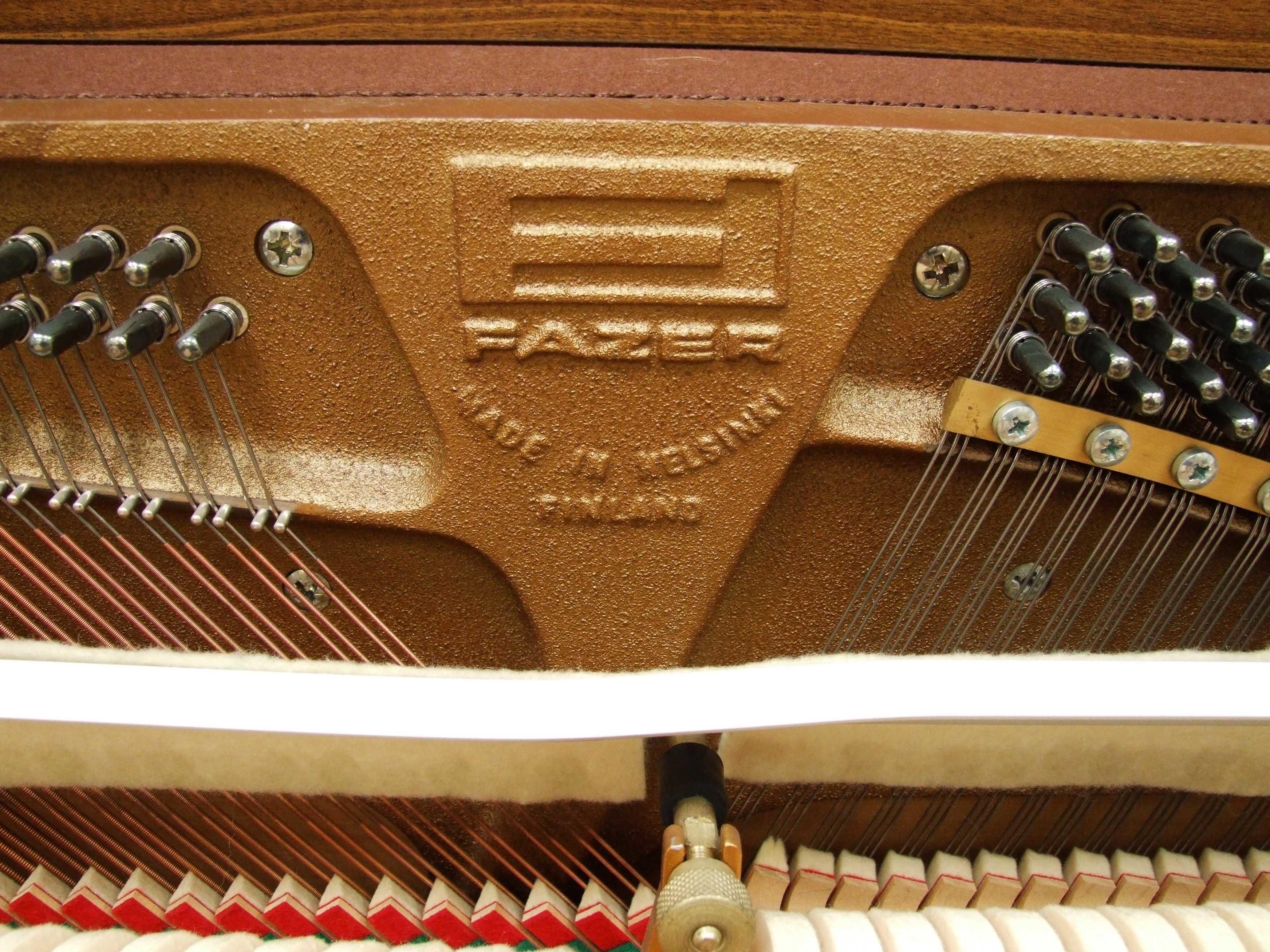 Fazer upright Piano in walnut – Gallery image – Roberts Pianos Oxford