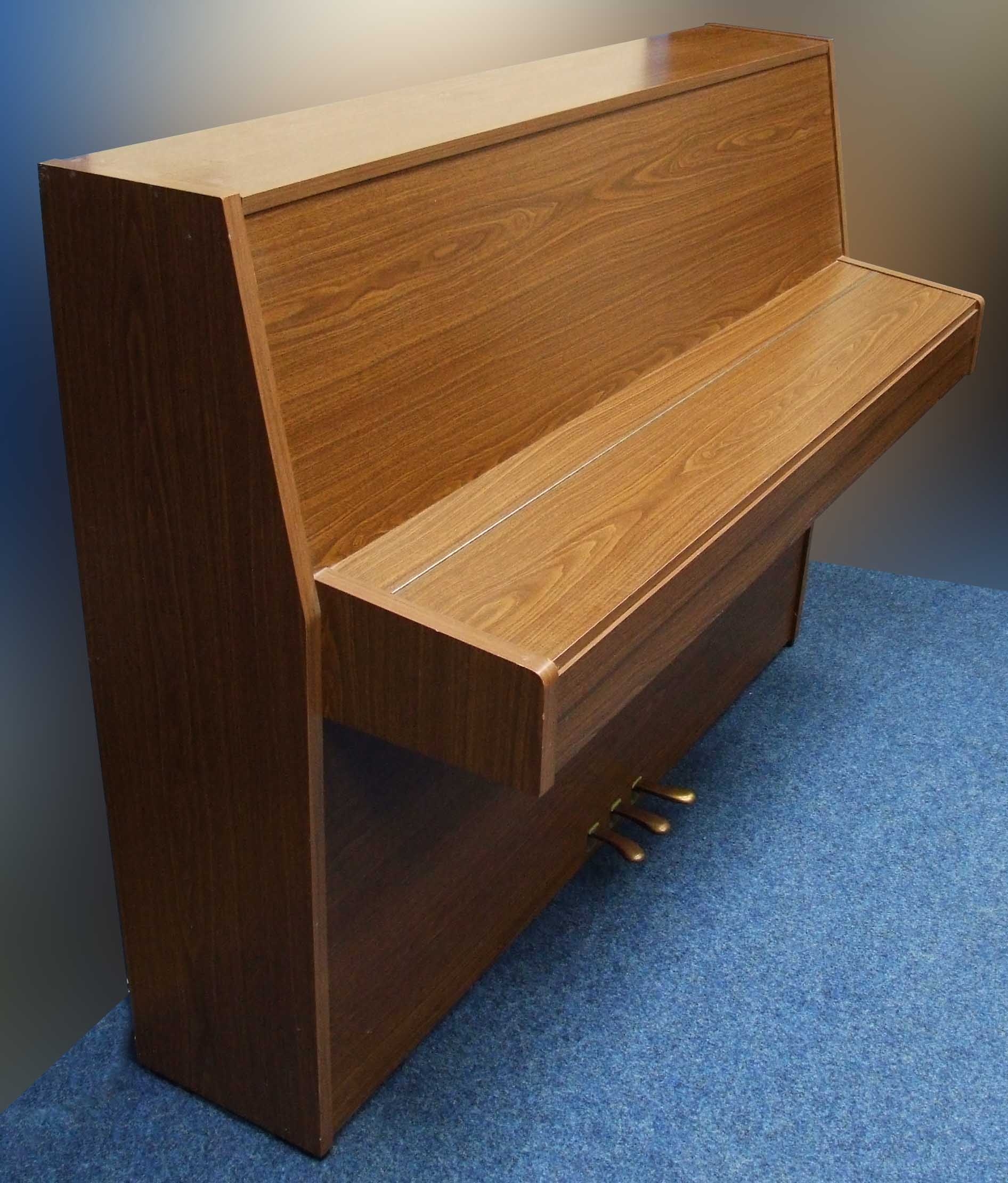 Fazer upright Piano in walnut – Gallery image – Roberts Pianos Oxford