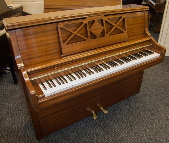 Knight American Style K10 upright Piano in mahogany – Featured image – Roberts Pianos Oxford