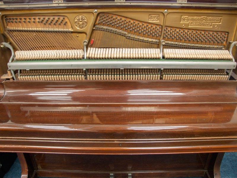 Grotrian Steinweg 125 upright Piano in mahogany – Gallery image – Roberts Pianos Oxford