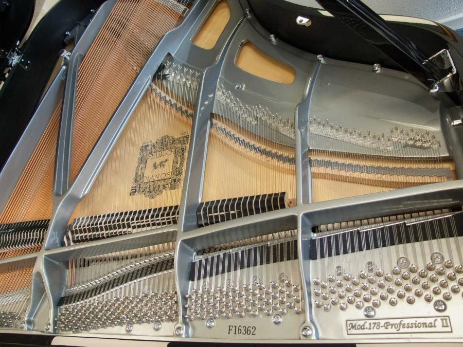 Feurich 178 grand Piano in black polyester – Gallery image – Roberts Pianos Oxford