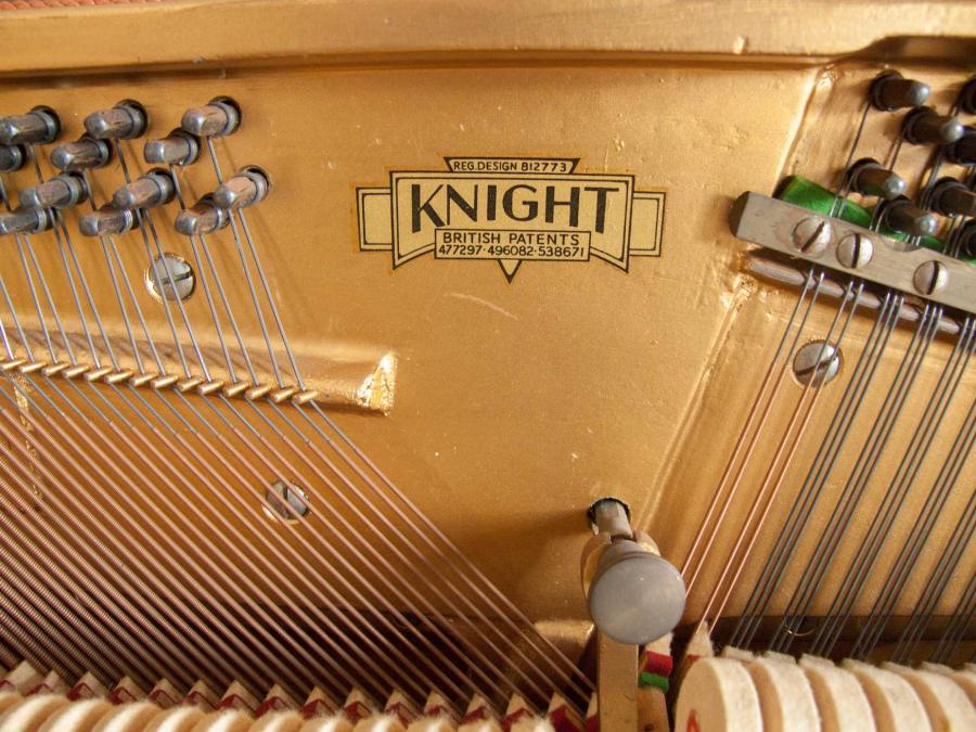 Knight K10 upright Piano in Walnut – Gallery image – Roberts Pianos Oxford