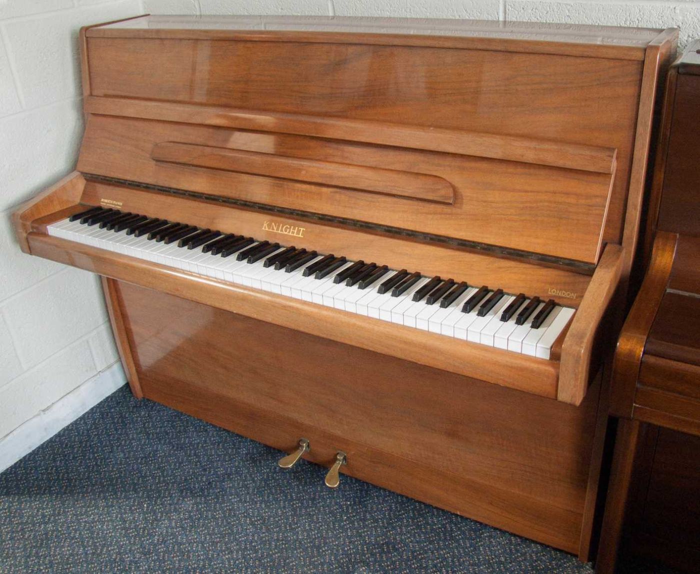 Knight K10 upright Piano in Walnut – Featured image – Roberts Pianos Oxford
