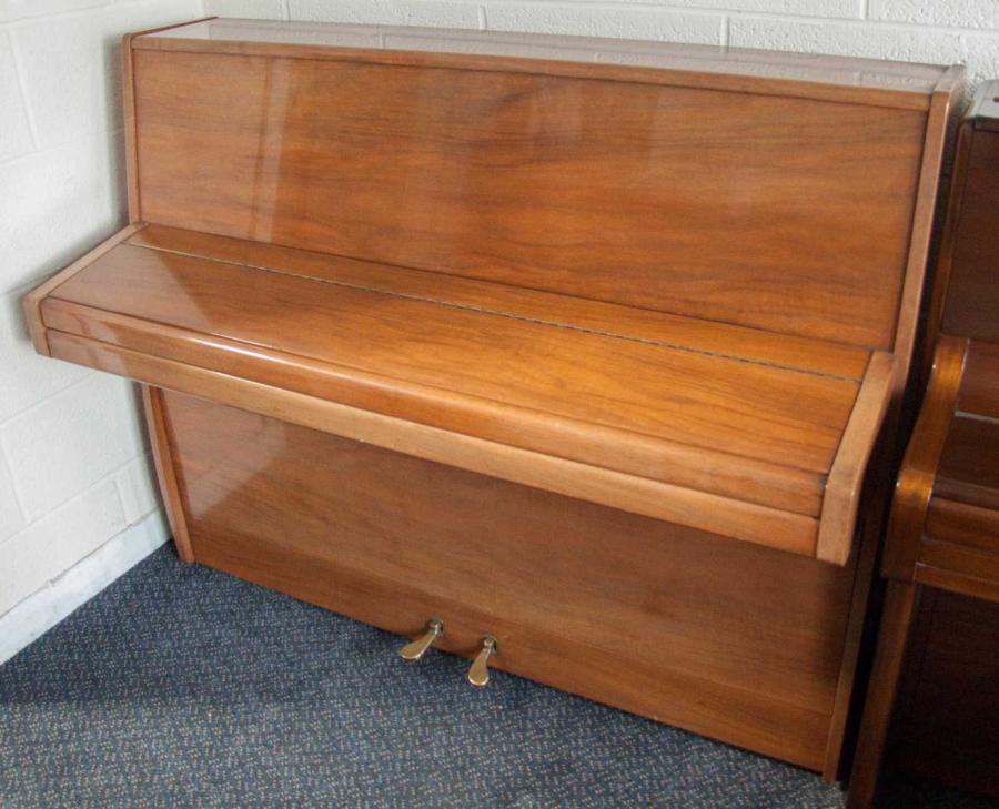 Knight K10 upright Piano in Walnut – Gallery image – Roberts Pianos Oxford
