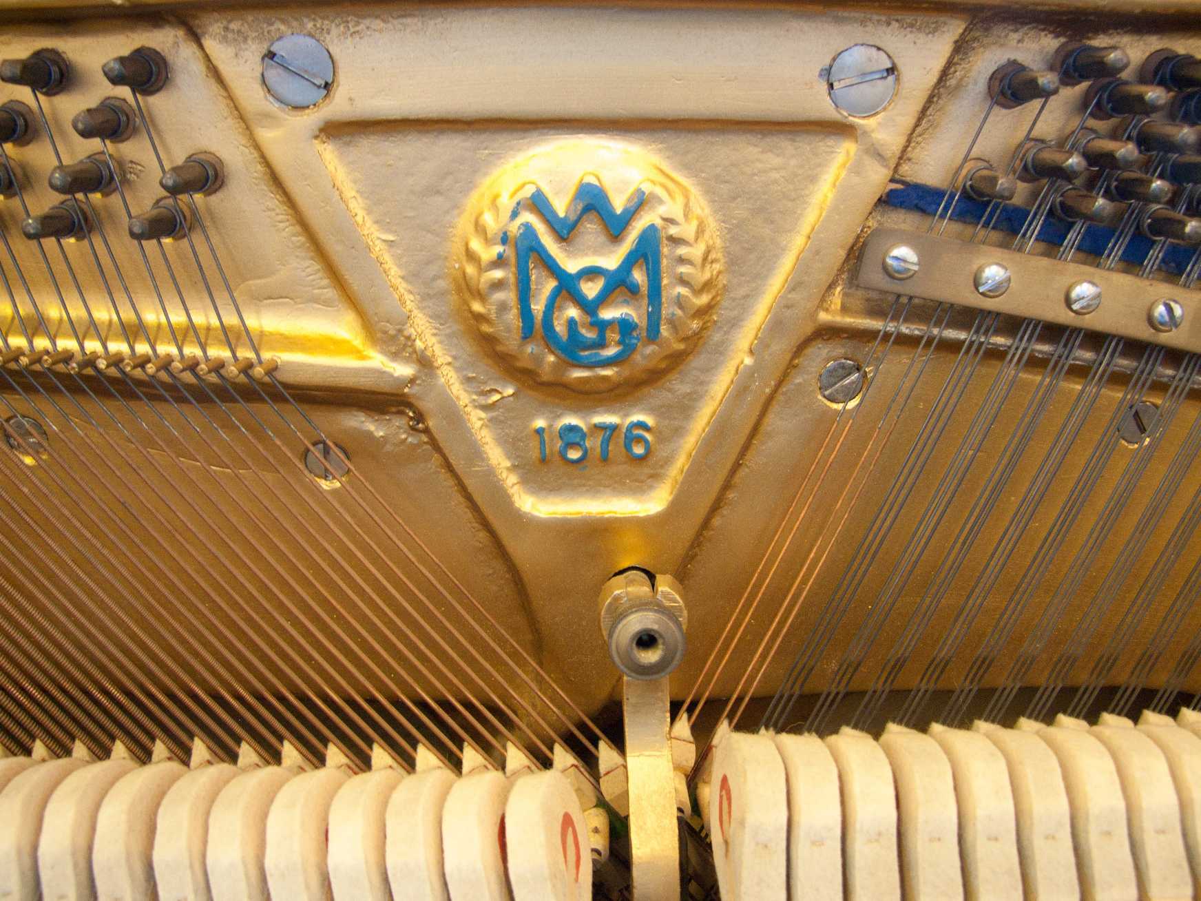 Welmar upright Piano in black polyester – Gallery image – Roberts Pianos Oxford
