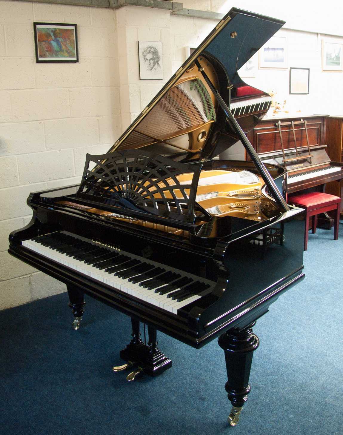 Bechstein V (B style) grand Piano in black polyester – Featured image – Roberts Pianos Oxford