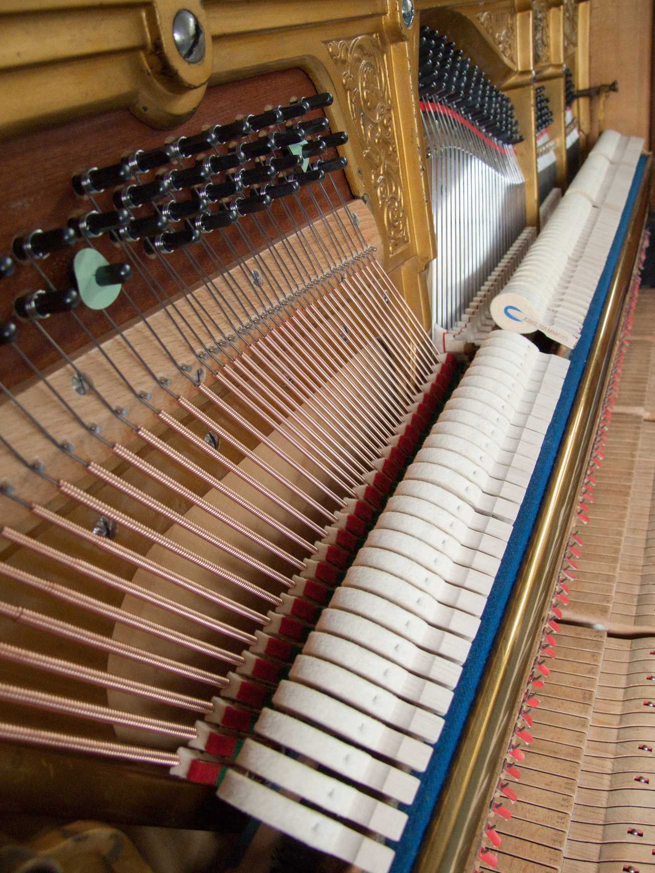 Grotrian Steinweg upright Piano in walnut – Gallery image – Roberts Pianos Oxford