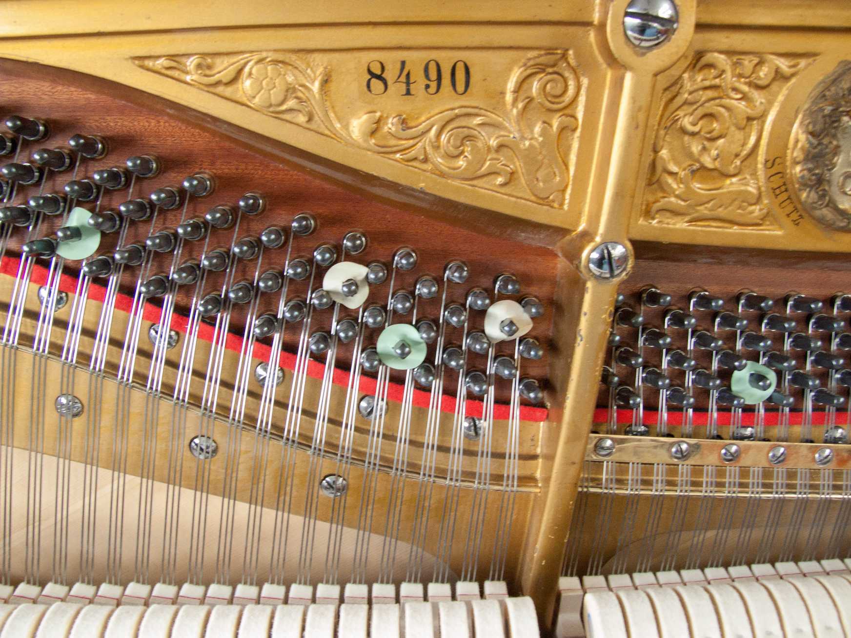 Grotrian Steinweg upright Piano in walnut – Gallery image – Roberts Pianos Oxford