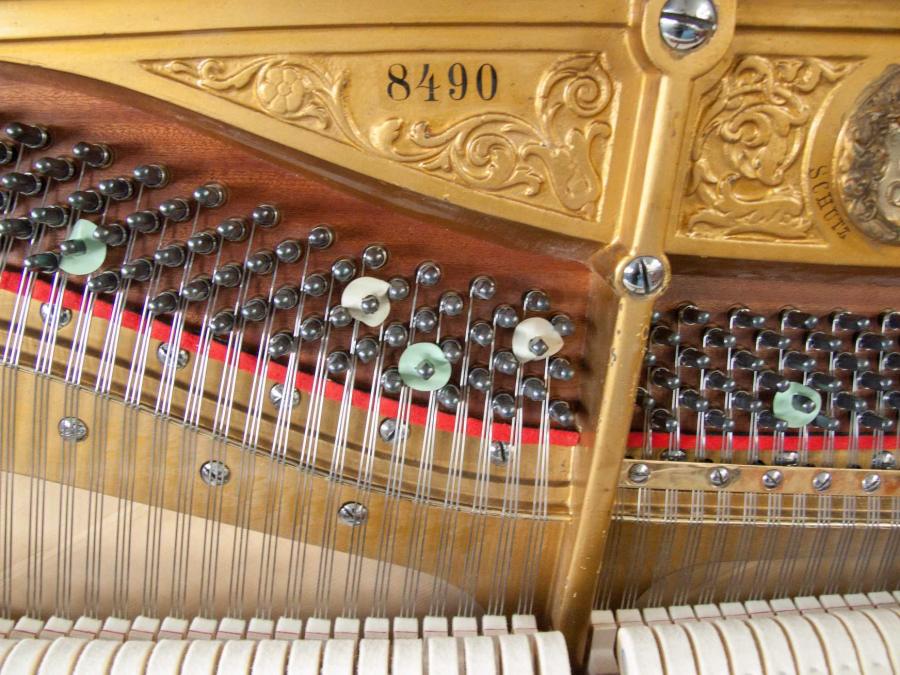 Grotrian Steinweg upright Piano in walnut – Gallery image – Roberts Pianos Oxford