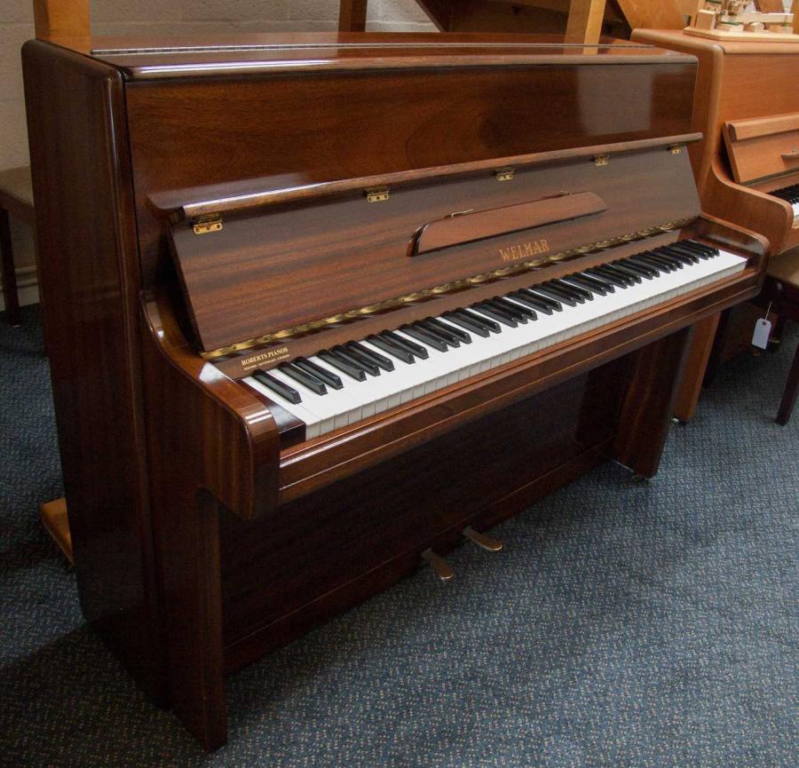 Welmar upright Piano in teak – Featured image – Roberts Pianos Oxford