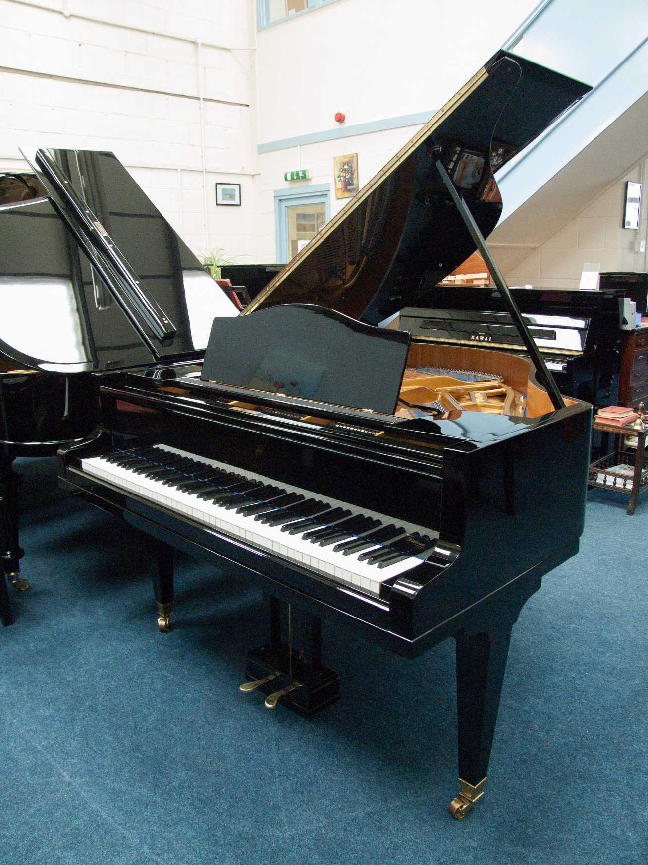 Bluthner style IV grand Piano in bright-black – Featured image – Roberts Pianos Oxford