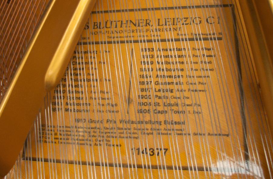Bluthner IVa Aliquot grand Piano in mahogany – Gallery image – Roberts Pianos Oxford