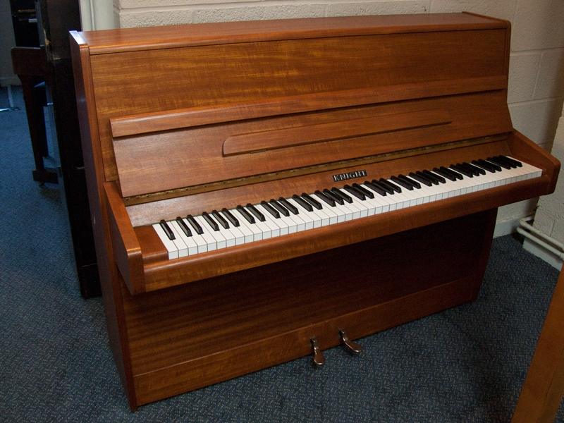 Knight K10 upright Piano in Teak – Featured image – Roberts Pianos Oxford