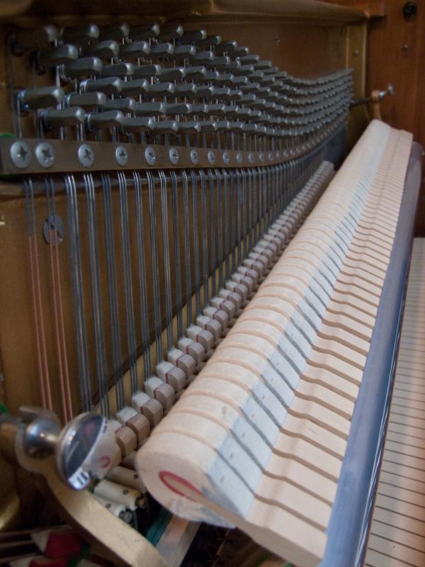 Knight K10 upright Piano in Teak – Gallery image – Roberts Pianos Oxford