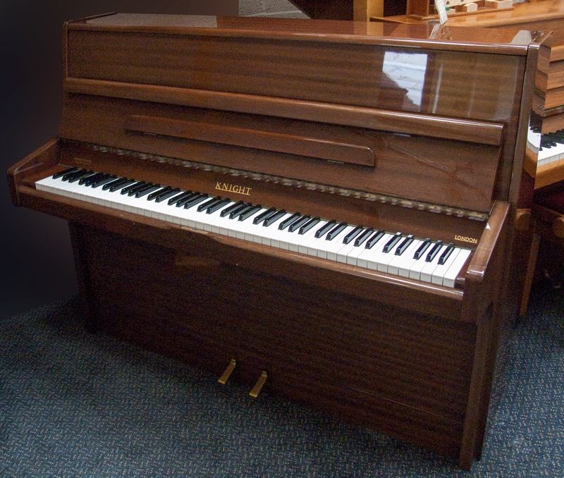 Knight K10 upright Piano in Mahogany – Featured image – Roberts Pianos Oxford