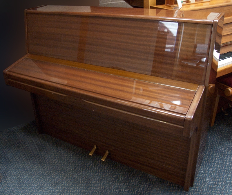 Knight K10 upright Piano in Mahogany – Gallery image – Roberts Pianos Oxford