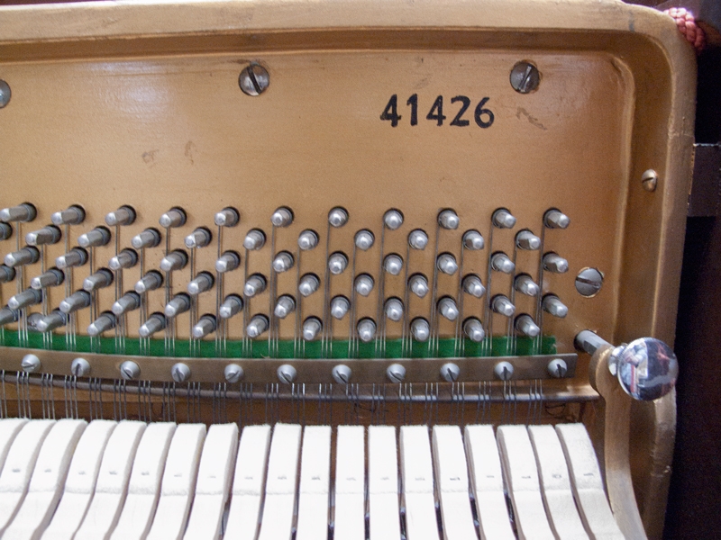 Knight K10 upright Piano in Mahogany – Gallery image – Roberts Pianos Oxford