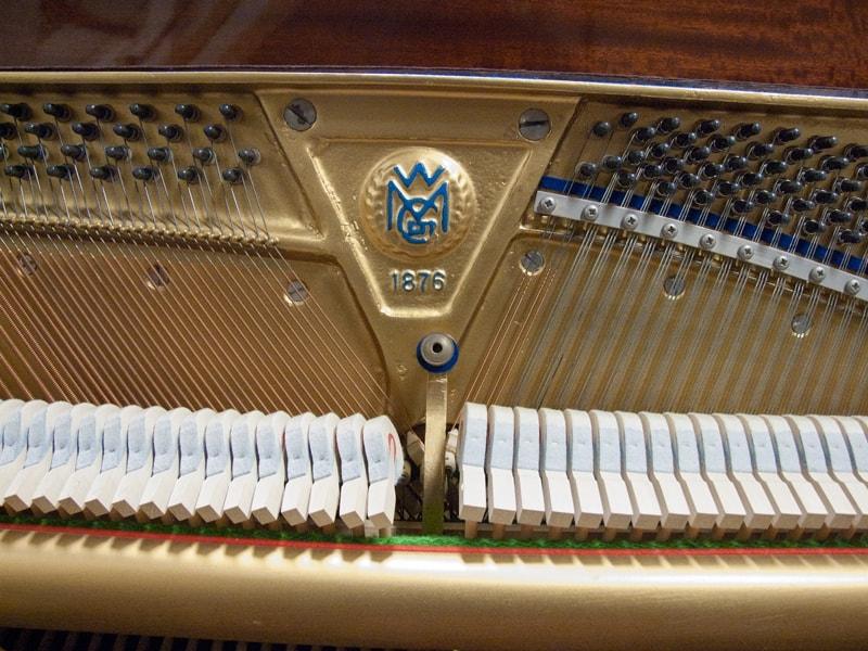 Welmar upright Piano in mahogany – Gallery image – Roberts Pianos Oxford
