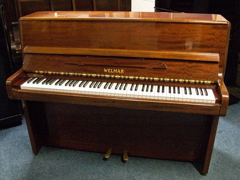 Welmar upright Piano in mahogany – Featured image – Roberts Pianos Oxford
