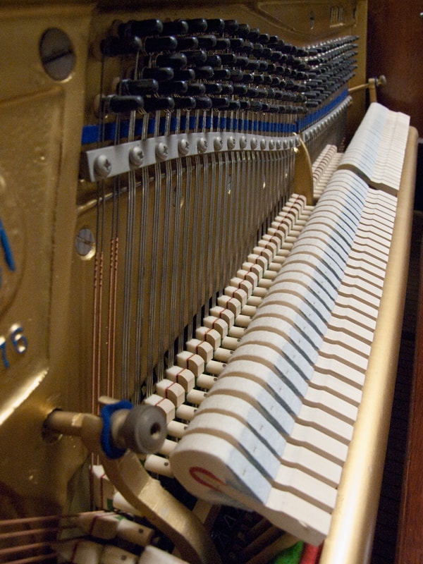 Welmar upright Piano in mahogany – Gallery image – Roberts Pianos Oxford