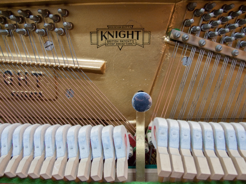 Knight K10 upright Piano in walnut – Gallery image – Roberts Pianos Oxford