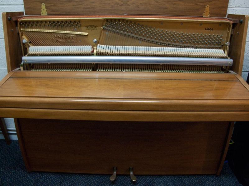 Knight K10 upright Piano in walnut – Gallery image – Roberts Pianos Oxford
