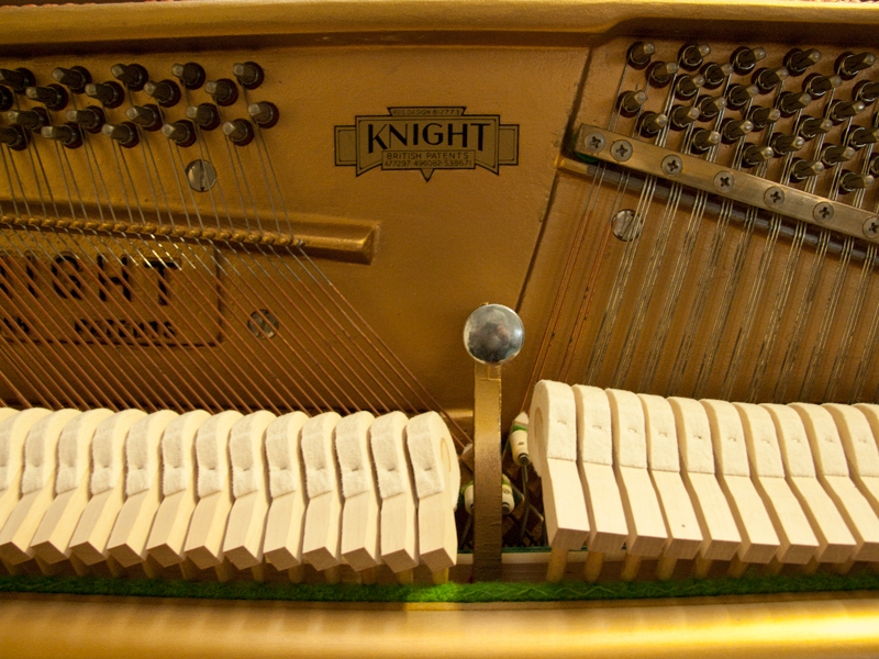 Knight K10 upright Piano in Mahogany – Gallery image – Roberts Pianos Oxford