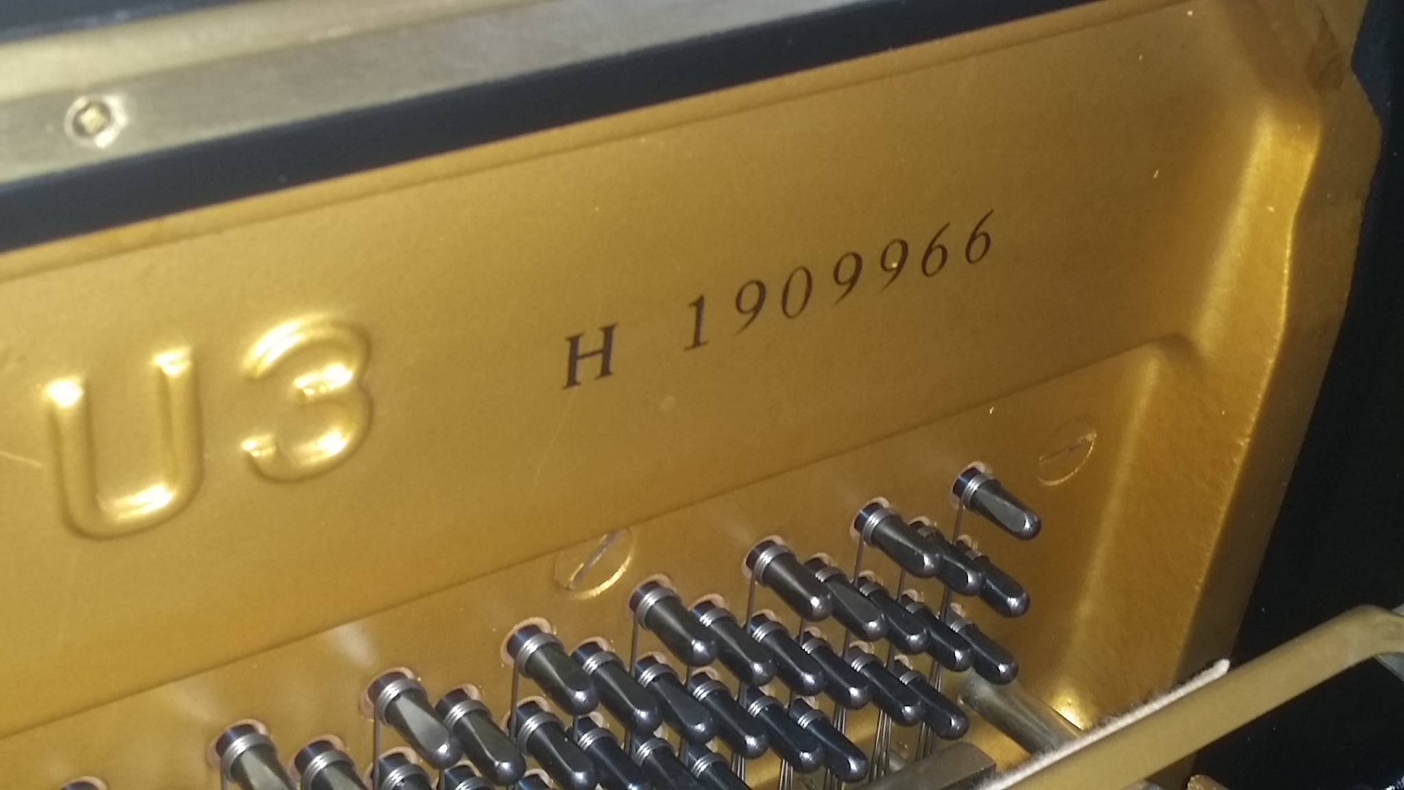 Yamaha U3H upright Piano in Black polyester – Gallery image – Roberts Pianos Oxford