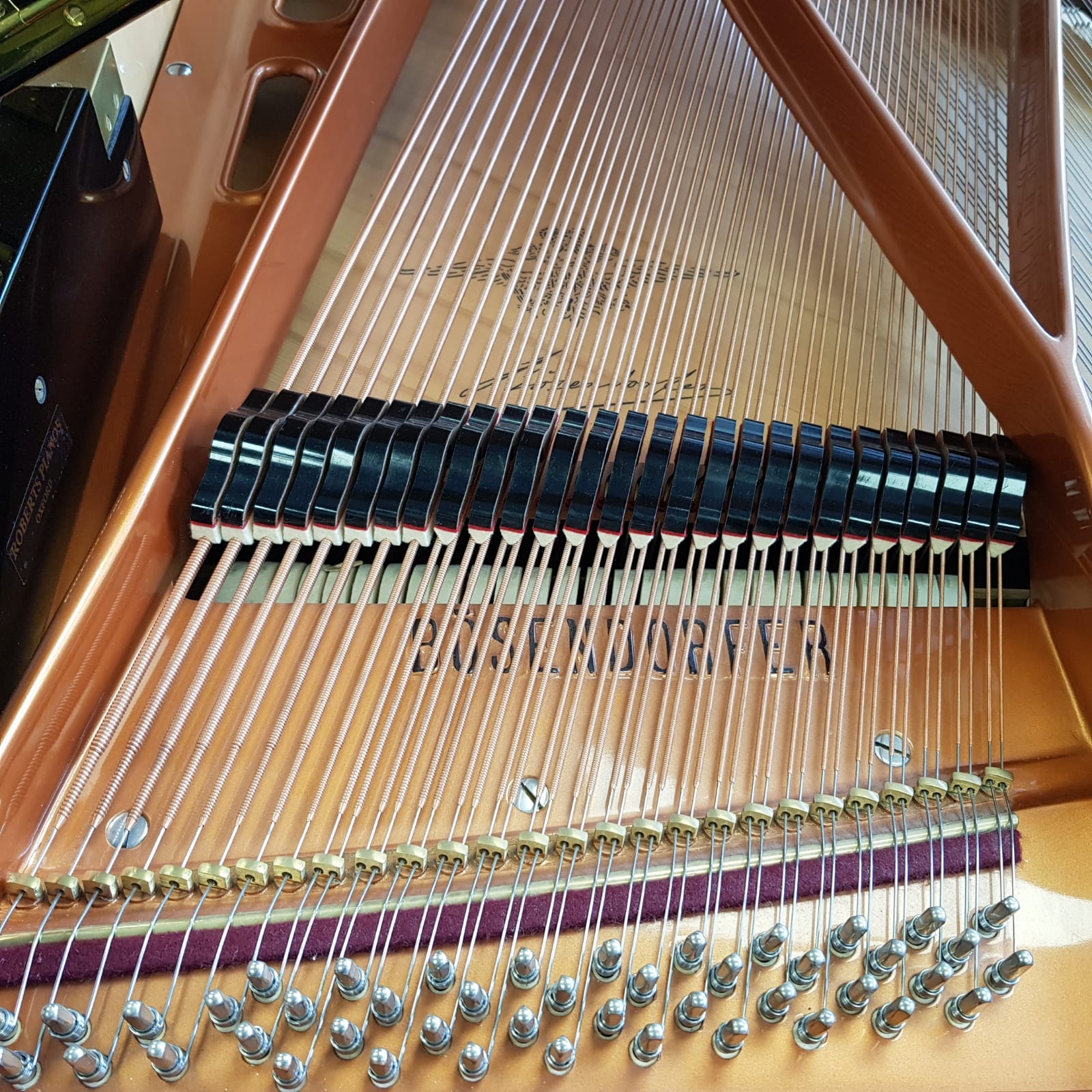Bosendorfer 170 grand Piano in black – Gallery image – Roberts Pianos Oxford