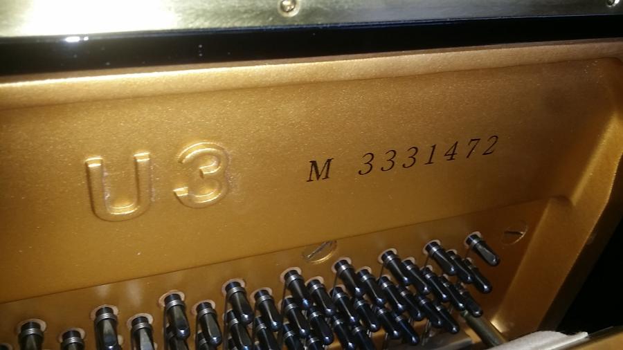 Yamaha U3M upright Piano in Black polyester – Gallery image – Roberts Pianos Oxford