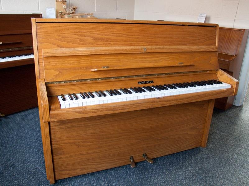 Knight K10 upright Piano in oak – Featured image – Roberts Pianos Oxford