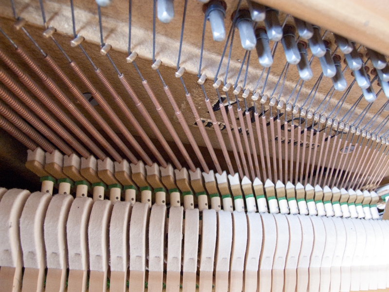 Knight K10 upright Piano in oak – Gallery image – Roberts Pianos Oxford