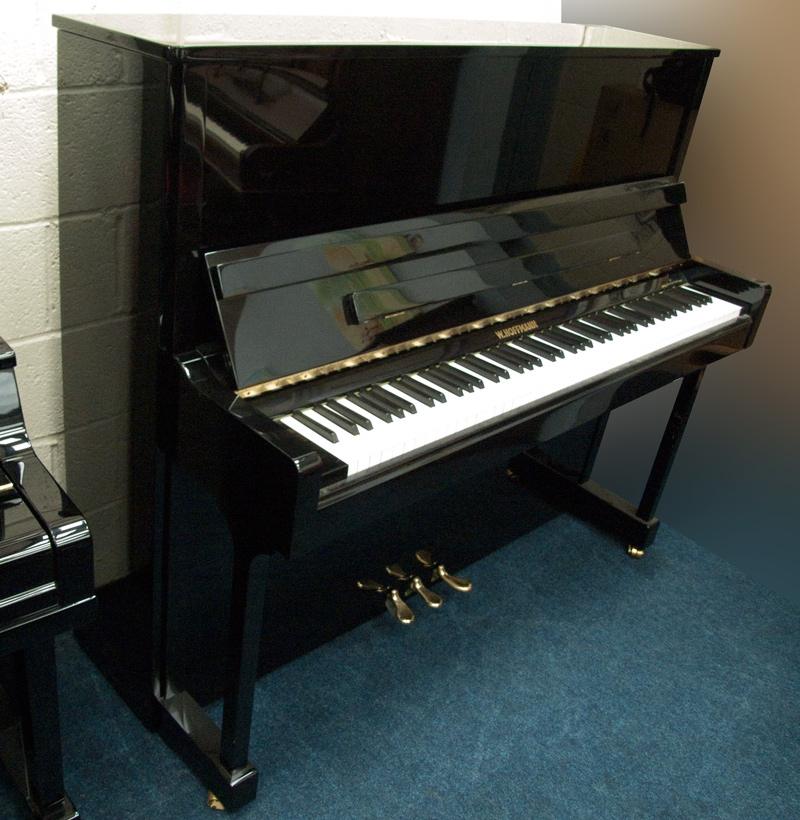 Hoffmann Bechstein 128 upright Piano in Black – Featured image – Roberts Pianos Oxford